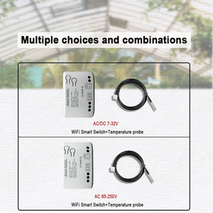 Module d'interrupteur sans fil Wifi Tuya Smart Remote Control 1CH DC 7-32V Récepteur RF 10A Relais Wifi avec capteur de température - Product Image 2