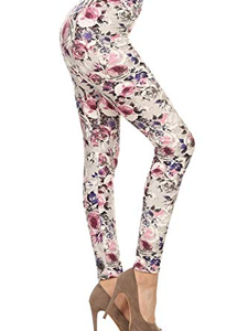 High Waisted <b>Knitted</b> Spandex/Nylon Workout Leggings for Women-Casual <b>Tight</b> Yoga & Running Pants - Product Image 1
