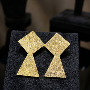 Boucles d'oreilles pendantes en forme de cerf-volant et de cœur, plaquées or 18 carats, en alliage de cuivre et laiton, classiques unisexes Ramavati Gems, cadeaux de fête - Product Image 3