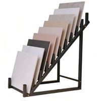 Support d'affichage triangulaire pliable en métal personnalisé pour carreaux de céramique / Étagère d'exposition pour carreaux / Support pour carreaux de céramique - Modèle CHP A15N