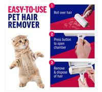 Rouleau anti-poils autonettoyant pour chiens et chats, rouleau anti-poils pour animaux de compagnie, pour petits animaux