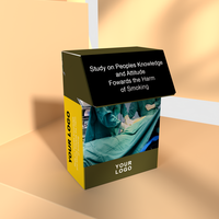 Vente en gros Boîte d'emballage de cigarettes Étui en carton Boîte à cigarettes jetable avec logo imprimé personnalisé Conception personnalisée