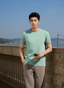 T-shirt unisexe surdimensionné en coton 100% couleur unie, 260 grammes, délavé à l'acide, personnalisable avec logo, idéal pour l'été - Product Image 6