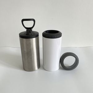 12Oz 4 in 1 Thermos 304 Stainless Steel Blank Sublimation Can <b>Bottle</b> Cooler for Hot and Cold Drink - Product Image 2