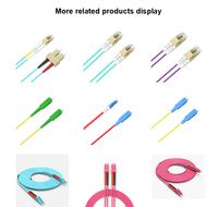 Kabel Patch HD LC unibot, kepadatan tinggi dengan Tab tarik pemasangan mudah SM OM3 OM4