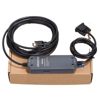 Kabel Pemrograman PLC Amsamotion S7-200 Berisolasi PVC Tembaga 2x0.5mm Pelindung Kombinasi Adaptor PC-PPI Kompatibel Siemens
