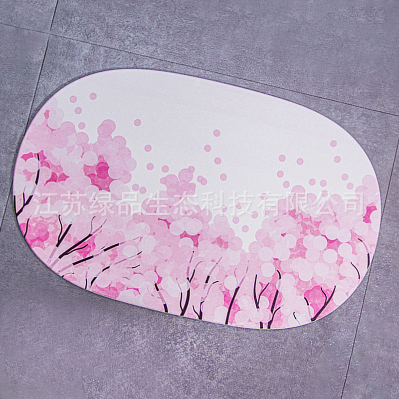 Oval cherry blossoms