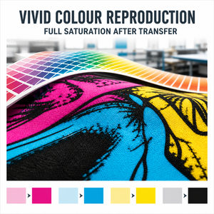 Tinta de sublimación por transferencia de calor de 1000 ml compatible con impresoras de inyección de tinta Epson de formato ancho para impresión en poliéster de banderas y prendas. - Product Image 4