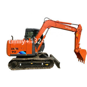 Excavadora Hitachi ZX70 7ton usada, importación de Japón, excavadora EX70 pequeña de segunda mano sobre orugas a la venta - Product Image 1