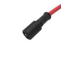 Jeu de fils de bougie d'allumage haute performance de 10mm (extrémité incurvée) adapté à Chevrolet GM, Compatible avec LSx LS1 LS2 LS3 LS6 LS7 SI-AT38006