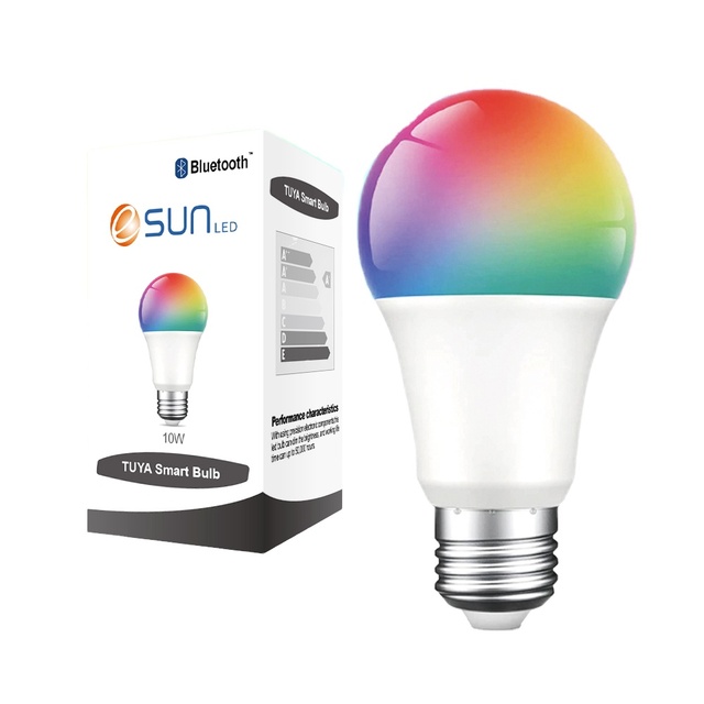 A60 Tuya Smart Light Bulb RGBCW Multi Color E27 E26 B22 LED Bulb Tuya 10W Smart Life APP LED Bulb 110V 220V