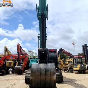 Excavatrice sur chenilles Kobelco SK350 d'occasion, 35 tonnes, pour travaux de terrassement et de construction - Product Image 5