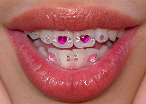 Offerta Speciale Gioielli Dentali LED Multiuso a Forma di Cuore in Pietra di Cristallo Colorata Prodotti per Igiene Orale Effetto Diamante - Product Image 6