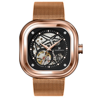 Jam Tangan Pria Mekanik Otomatis Premium Desain Sendiri Kerangka Baru, Baja Anti Karat, Kristal Safir, Tahan Air