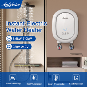 Calentador de Agua Eléctrico Instantáneo sin Tanque de 220V 5.5kW, Pantalla Táctil LED Inteligente, Doble Salida, Temperatura Constante, IPX4, CE - Product Image 5