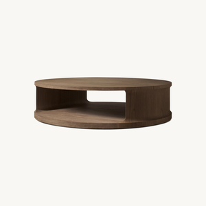 Lusso moderno soggiorno mobili <span class=keywords><strong>barone</strong></span> in legno massello tavolino rotondo con lo stoccaggio - Product Image 2
