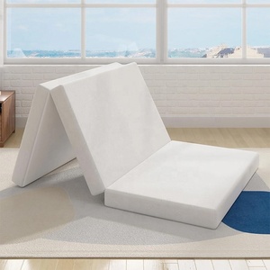 ベッドルーム滑り止め底三つ折りメモリフォーム折りたたみ式マットレスカバージッパー付き - Product Image 2