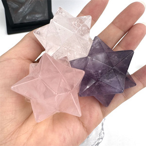 Penjualan laris batu penyembuhan kristal alami energi heksagonal liontin bintang <span class=keywords><strong>Merkaba</strong></span> untuk dekorasi rumah - Product Image 4