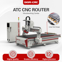 Máquina CNC Router para Trabajar la Madera de 3 Ejes con Cambio de Herramienta Semiautomático de Excelente Calidad, Venta Directa al Por Mayor