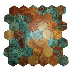 Tuiles hexagonales colorées autocollantes, imperméables, flexibles, tuiles murales <span class=keywords><strong>à</strong></span> peler et <span class=keywords><strong>à</strong></span> <span class=keywords><strong>coller</strong></span>, mosaïque pour crédence de cuisine, intérieur - Product Image 1