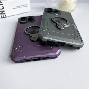 เคสโทรศัพท์กันกระแทก2 in 1, เคสโทรศัพท์กันกระแทกสำหรับ <span class=keywords><strong>OPPO</strong></span> A3 Pro A3 A3x A60 A80 A40ติดรถยนต์ฝาครอบที่ยึดห่วงแม่เหล็ก - Product Image 3