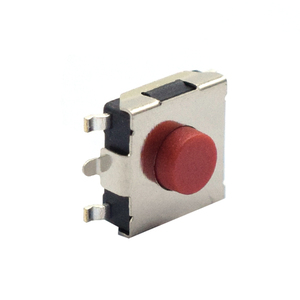 SKHMQME010 205gf TS6631A5P 6*6*3.1mm <span class=keywords><strong>5</strong></span> <span class=keywords><strong>broches</strong></span> SMT interrupteur tactile rouge Patch clé bouton poussoir interrupteur tactile - Product Image 3