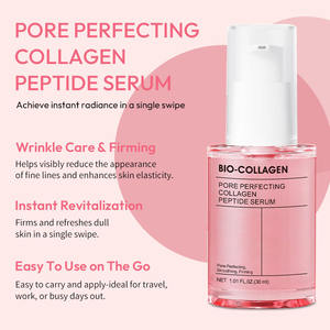 Sérum Bio-Collagène Peptidique Lissant et Éclaircissant pour le Visage, Effet Peau de Verre, Parfait les Pores, Origine Guangdong Chine - Product Image 3