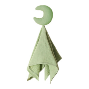 Custom Moon Star cotone biologico mussola per bambini piumino giocattolo morbido per dormire coperta di sicurezza per neonato - Product Image 3