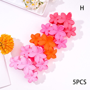 Plastik saç aksesuarları 11cm düz renk çiçek saç pençe hawai amber çiçeği plaj saç pençe klipsleri büyük çiçek pençe - Product Image 4