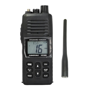 Interphone maritime <span class=keywords><strong>VHF</strong></span> Standard Horizon HX-380/HX380, appareil portable flottant pour bateaux et ports - Product Image 1