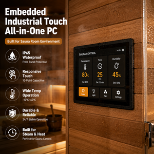 15.6 Inch Industrial <b>Touch</b> <b>Screen</b> PC Windows Intel N100 Resistive <b>Touch</b> Embedded Mount with Dual LAN for Sauna Room - Product Image 4
