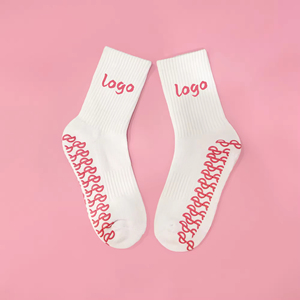 High Quality Custom Logo Premium Cotton Cute Crew Women Grip Pilates Yoga Socks Indoor Silicone Anti <b>Slip</b> Non <b>Slip</b> Wholesale - Product Image 5