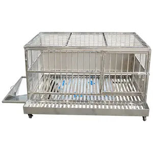 Livi Pet Mobile Clean Up Layer Egg Gamefowl Chicken Cage Stainless Steel Prices Chicken Cages Rabbit Cage For Chickens