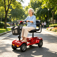 Quadricycle électrique, chariot pour personnes âgées, scooter, design compact, tricycle électrique 1 place pour les déplacements quotidiens personnels