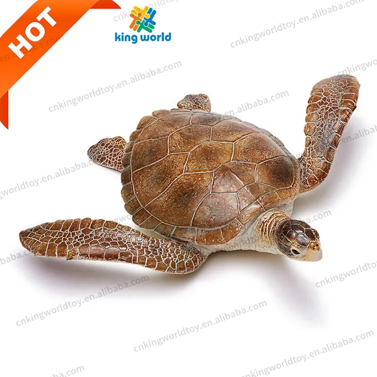 Sea animal world simulation plastic soft rubber sea animal soft vinyl sea turtle model toy