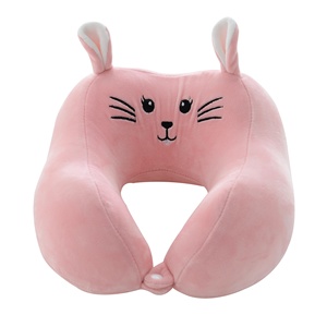 U hình dạng phục hồi bộ nhớ bọt máy bay phần còn lại dễ thương cổ du lịch gối 80 rắn dệt kim Túi PVC + chèn thẻ, hộp màu hình chữ U - Product Image 1