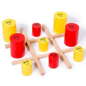 EASTOMMY Jouet en bois pour enfant de même couleur Jeu de blocs de construction Mémoire Bataille d'échecs Manger Petit jeu de poupée d'échecs bien formé - Product Image 2