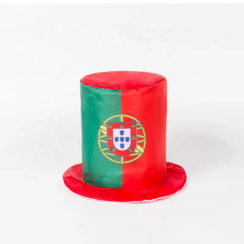 Yeni stil avrupa fincan Fan ürünleri Polyester portekiz ulusal el bayrağı ve şapka şal bayrağı