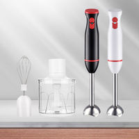 Klantgerichte groothandel 4-in-1 staafmixer 300W multifunctionele hakselaar garde melkopschuimer afneembare onderdelen huishoudelijk en commercieel gebruik