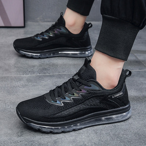 L.T.SHOES รองเท้าวิ่งตาข่ายสำหรับผู้ชายเจลพื้นรองเท้ายางพื้นรองเท้าด้านนอกน้ำหนักเบารองเท้าผ้าใบกีฬาฤดูร้อน - Product Image 1