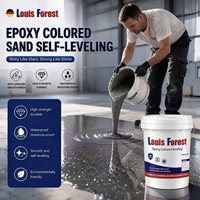 Vente en gros # Meilleure Vente : Revêtement de Sol Autonivelant Antidérapant en Époxy Liquide Transparent Effet Marbre Écologique, Couleurs Personnalisables