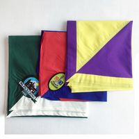 Bandana personnalisé en coton, foulard de scout, foulard triangulaire en coton, foulard avec logo brodé, accessoires d'uniforme