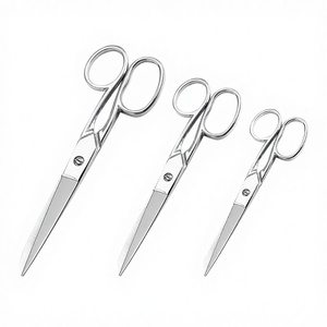 Ciseaux de beauté en acier inoxydable de qualité industrielle, bord lisse, manche métallique, outils à main en gros par Blush Surgical - Product Image 2
