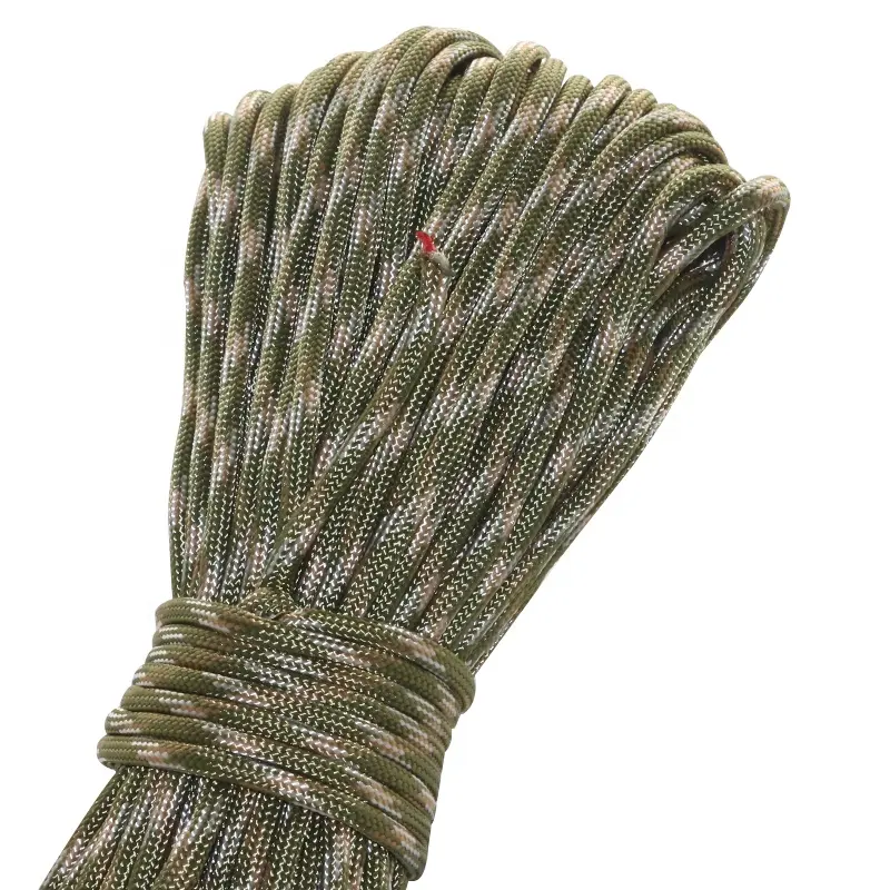 100ft 4mm 10 Stränge Fires craft Cord Survival Fire Paracord Seil Outdoor Notfall Fallschirm schnur