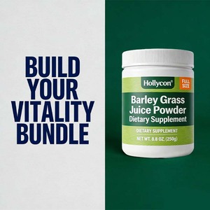 Poudre de jus d'herbe d'orge en marque privée OEM, complément alimentaire, poudre végétale biologique végétalienne, soutient la santé cardiaque - Product Image 6