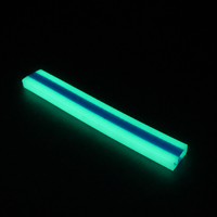Gaine diffuseur de lumière flexible en silicone fluorescent LED sur mesure, extrudée, pour éclairage en bande, avec service de découpe