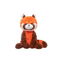 Peluche amusante Pluto Panda Rouge, Adorable peluche Border Collie, Cadeau d'anniversaire, Coussin de sommeil et d'étreinte en Polyester et Coton PP