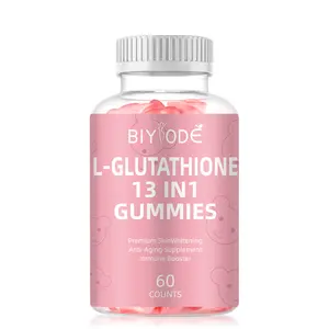 BIYODE Glutathione Liposomal Collagen 13 In 1 Custom Private Label L-glutathione Skin Whitening Dietary Supplement Gummies