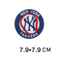 Écussons brodés faits main thermocollants avec logo d'équipe de football américain NFL, de ligue des champions et de baseball, appliques sportives