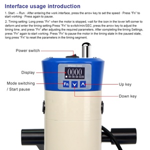 Mỹ phẩm Emulsifier Mixer 40L overhead phòng thí nghiệm điện khuấy kỹ thuật số cơ khí khuấy giá - Product Image 4